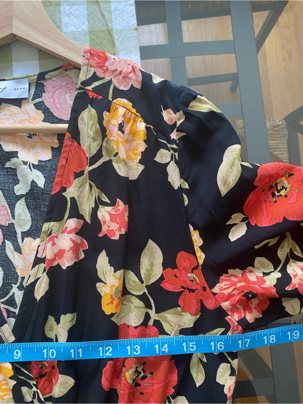 Petal and Pup Black Floral Ruana Maxi Dress 4 - Picture 13 of 16